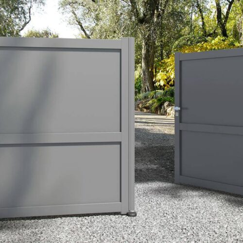 Portail battant sur-mesure - Pose et installation en Alsace